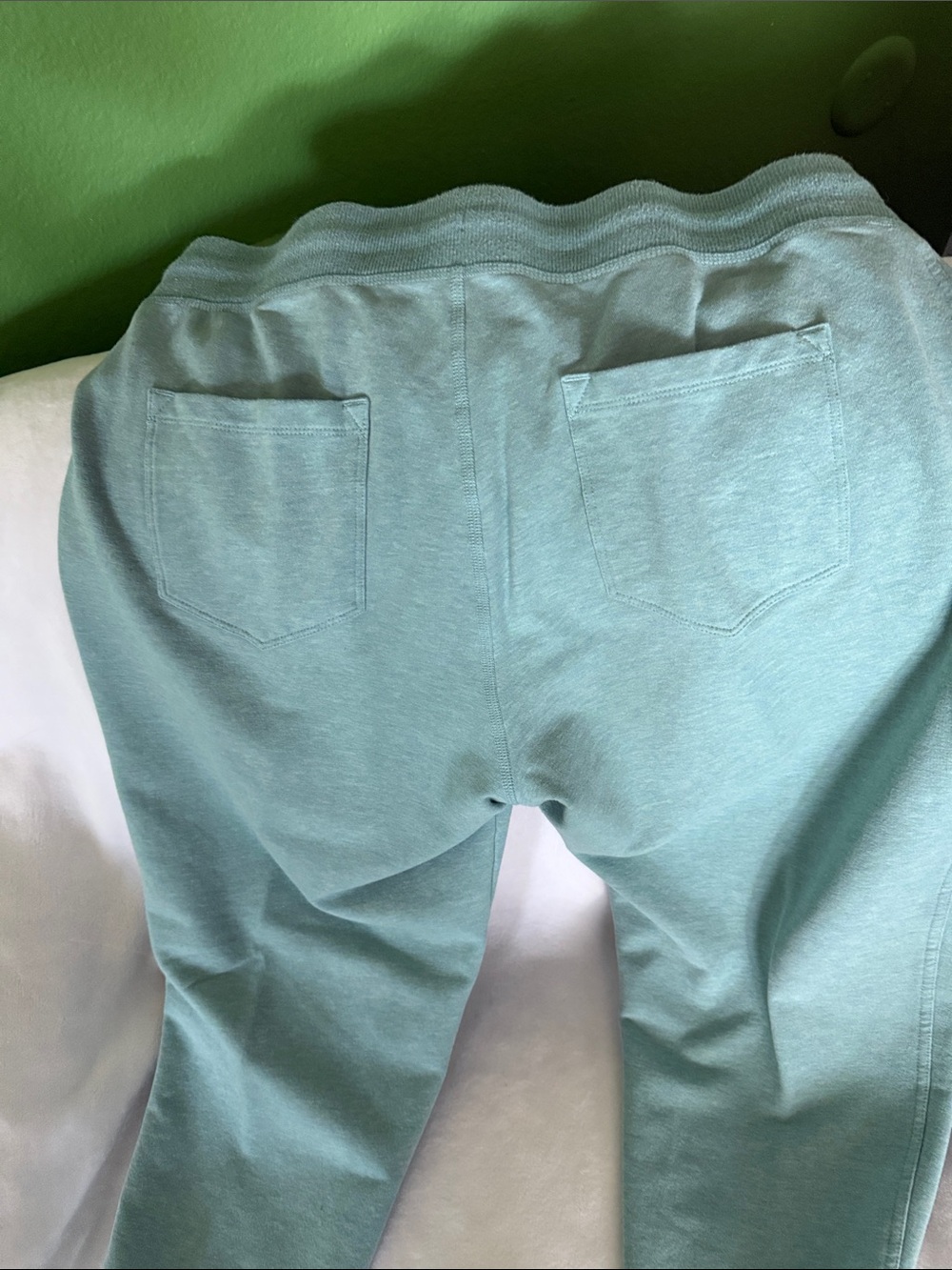 L.L. Bean Women's Seafoam Green Drawstring Joggers - Picture 4 of 6